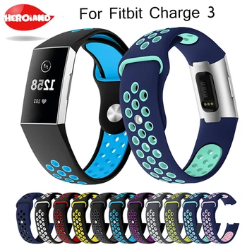 

Watch Band For Fitbit Charge 3 Outdoor Sport Soft Silicone Replacement Band For Fitbit Charge3 Wristband Bracelet Watch Strap