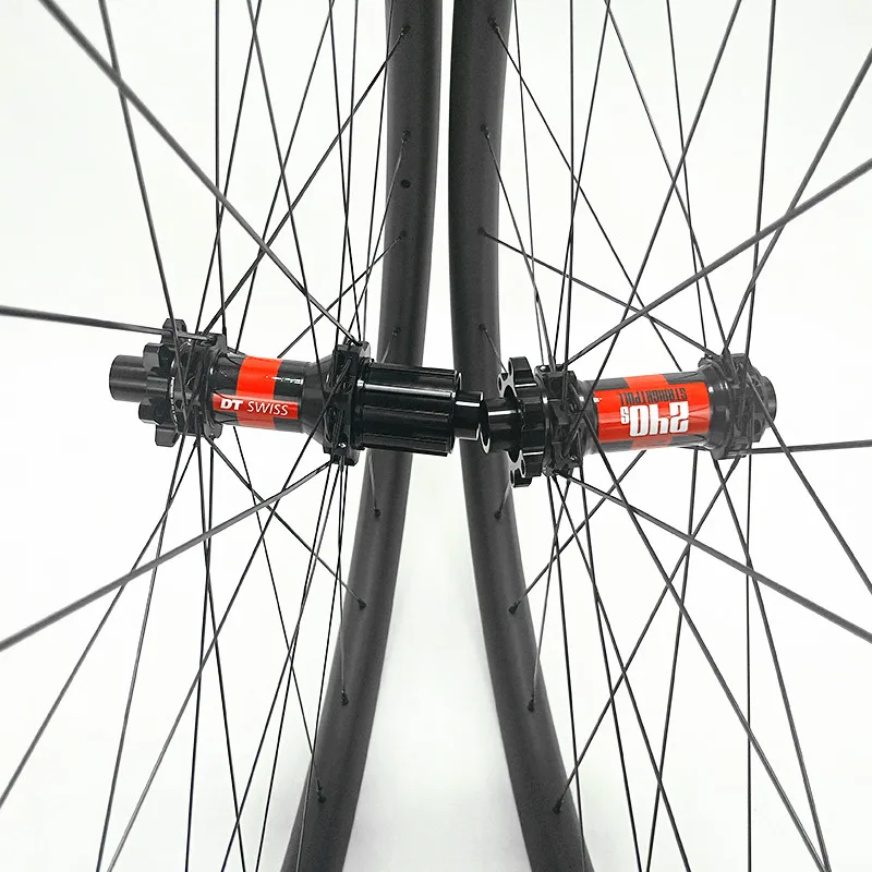 Графиновые 29er Углеродные mtb колеса AM 35x25 мм Асимметричные бескамерные DT240S прямой