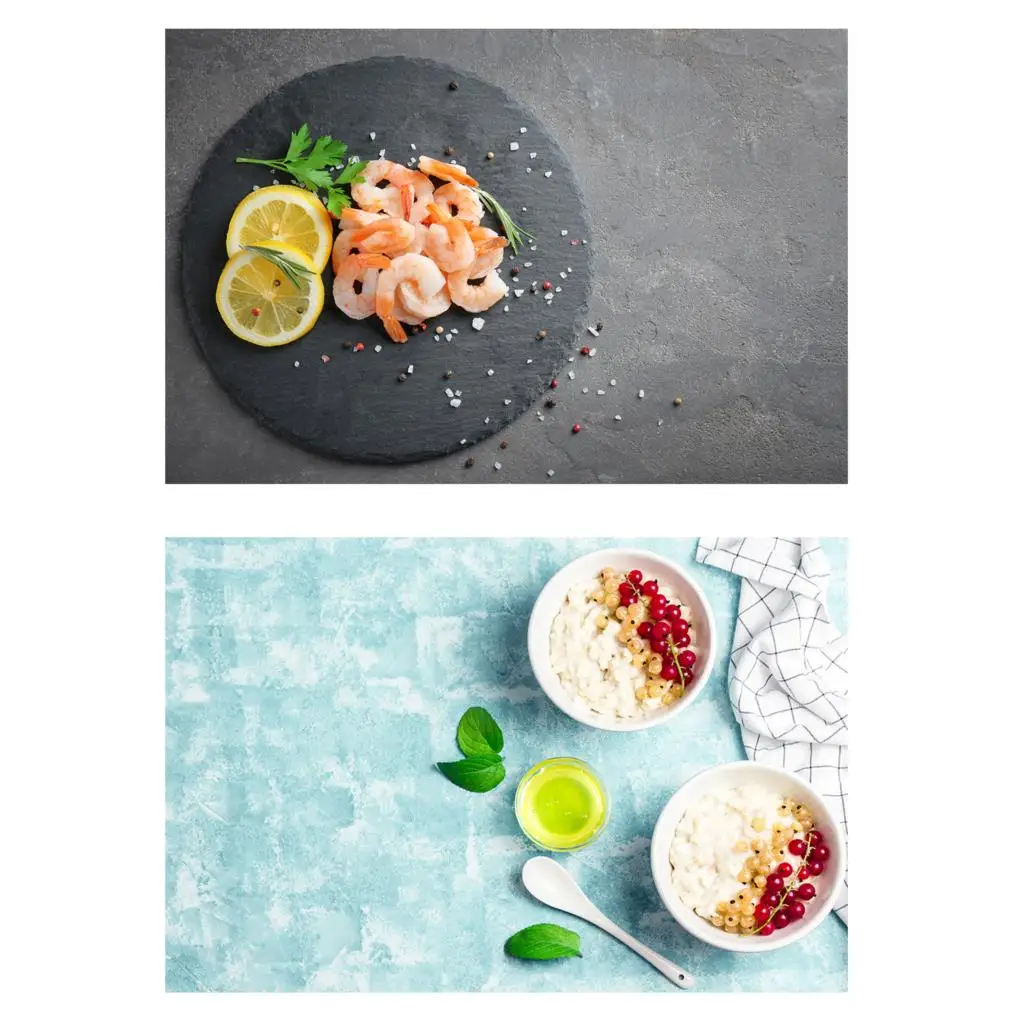 HUAYI 83x55cm double sides wood board photography backdrop photoshoot background photocall photophone Paper Board Prop For Food