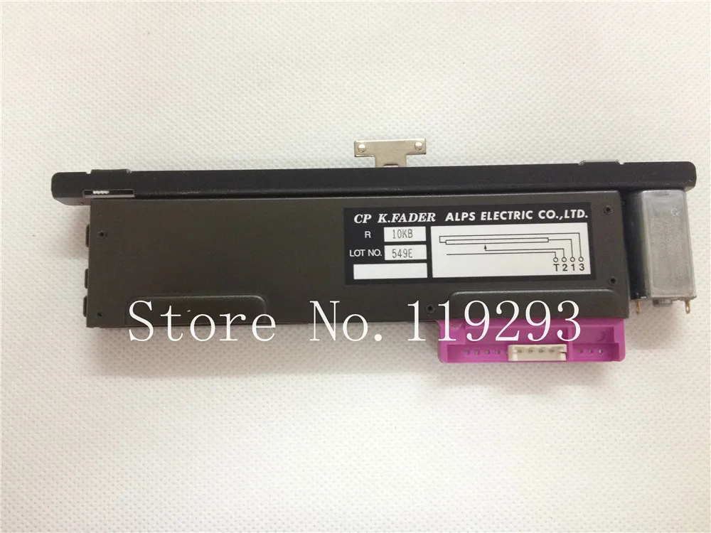 

[SA] CP K.FADER ALPS ELECTRIC 10KB 13cm with a T- handle with motor rail Slide potentiometer B10K--5pcs/lot