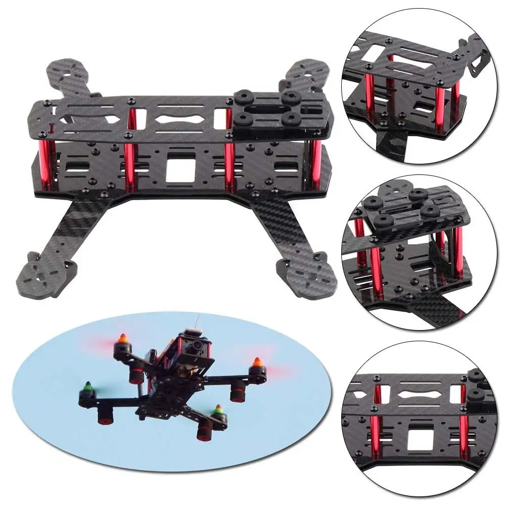 Мини инопланетянин по всему углеродному волокну 250 мм RC Quadcopter Frame Kit разобранный