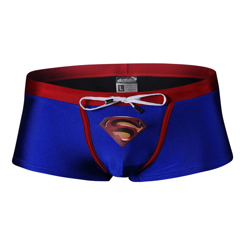 mens superhero swim trunks