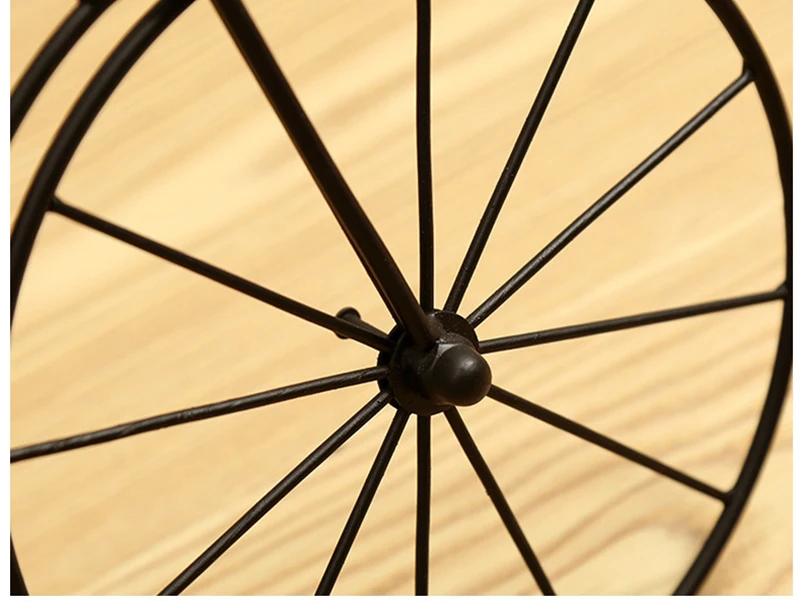 Американский творческий будильник Ретро велосипед украшения из кованого железа украшения дома Спальня Набор настольные часы персонализированные подарки