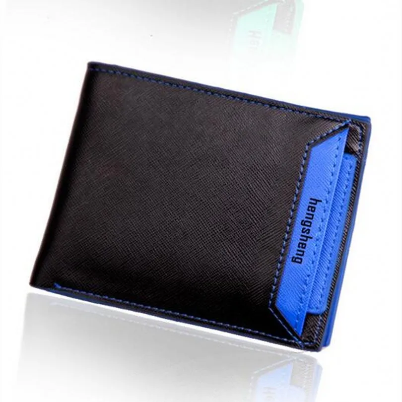 

Fashion high quality designer small mini thin short leather men wallets credit card holder carteira masculina 4