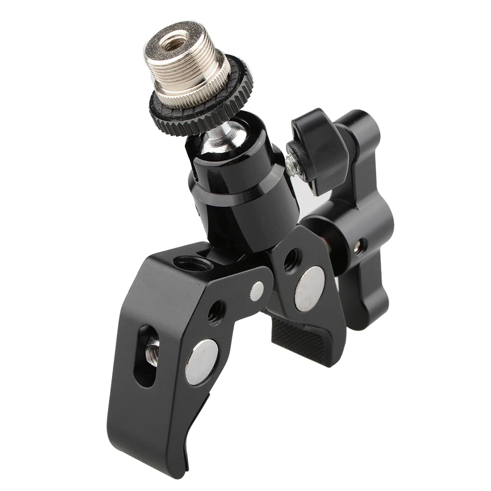 CAMVATE Super Clamp с 1/4 &quot 27 винтовым креплением шариковой головкой (черная Т образная