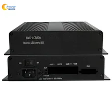 LINSN ts802 cartão display LED controlador de caixa externa envio AMS-LCB300 apoio NovaStar enviar cartão Colorlight