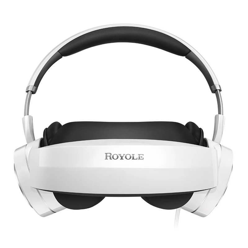Royole 3D VR очки все в одном с HIFI наушниками 3D очки виртуальной реальности сенсорное управление HDMI мобильный кинотеатр для ПК - Цвет: Белый