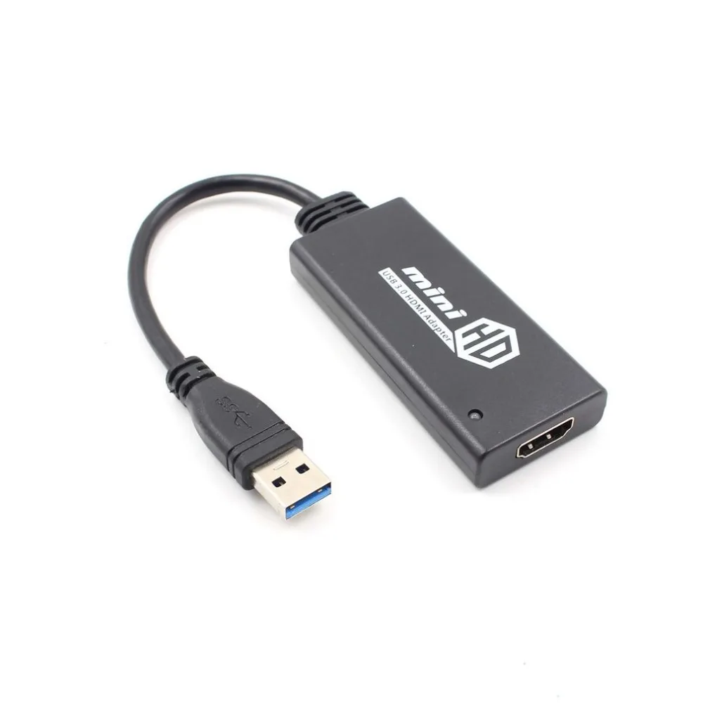 

Mini USB 3.0/ USB 2.0 To HDMI Adapter USB HDMI Connector External Graphics Audio Card Converter For Windows For Mac OS