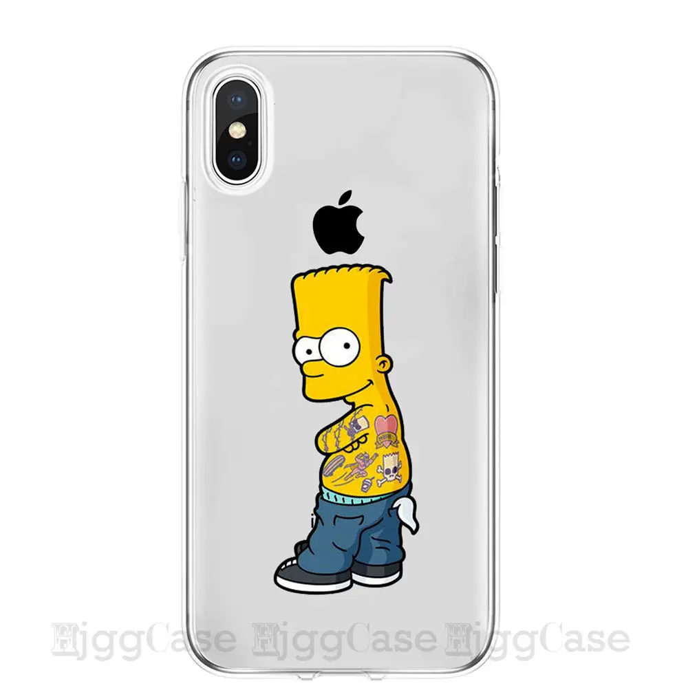 Homer J. Simpson Phone Чехол для iPhone 5 5S SE 6 6s 7 8 PLUS X XR XS MAX Милый Забавный модный мультяшный силиконовый чехол для телефона s