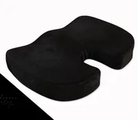 Черный копчик ортопедические сиденье подушки поясничной поддержка комфорт пены подушки для сидения офисная подушка - изображение