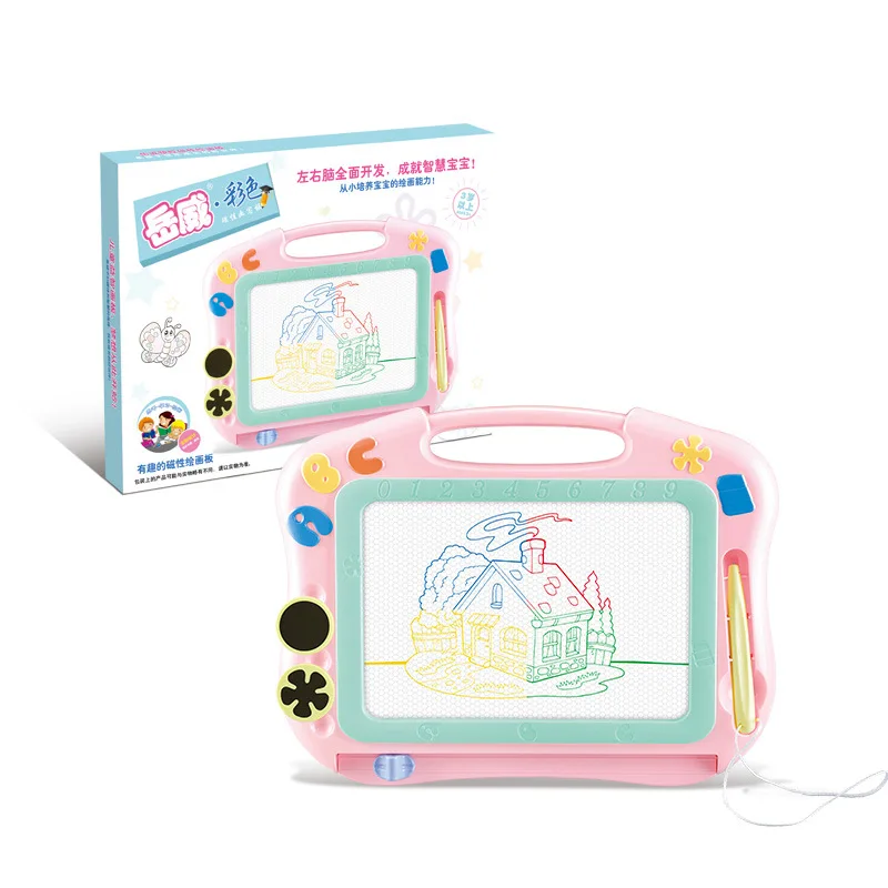 

M upgraded version of children's fun fun board color magnetic writing board Baby children's educational drawing supplies