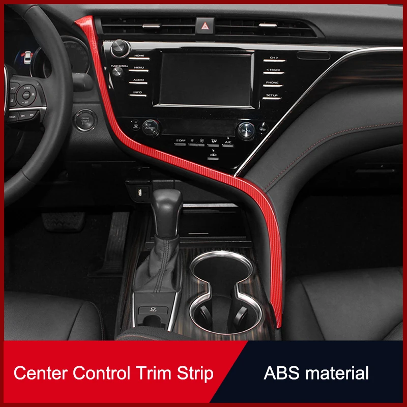 Black wood grain Central Console Dashboard Strip Trim For Toyota Camry 2018-2021 Black wood grain Central Console Dashboard Strip Trim For Toyota Camry 2018-2021