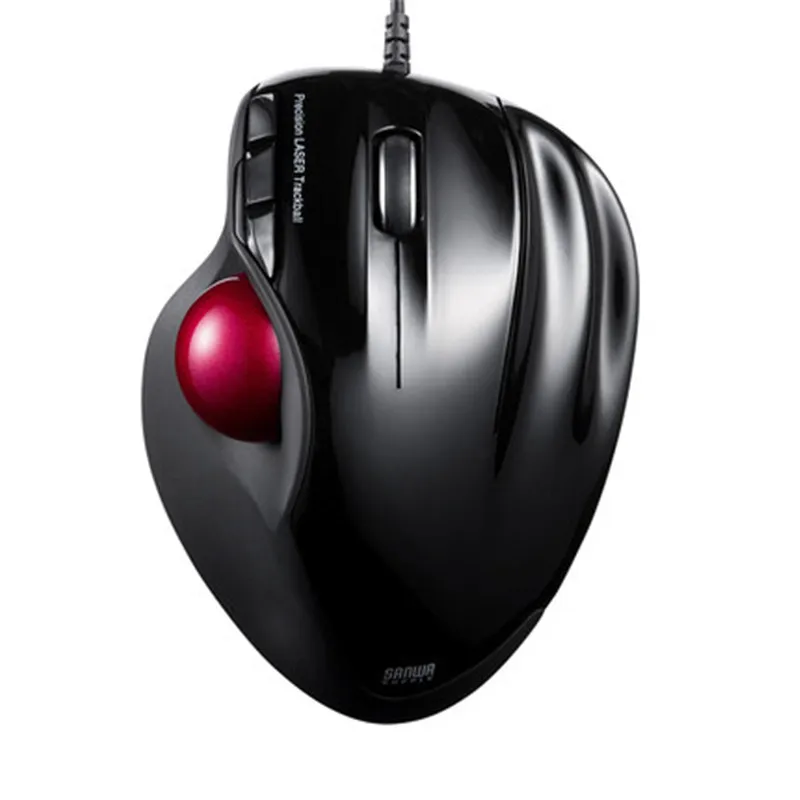 SANWA ergonomic wired/wireless/bluetooth trackball mouse creative men