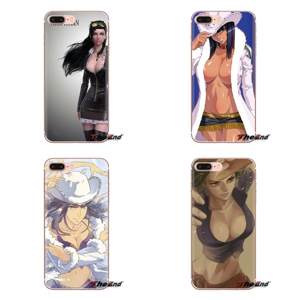 Аниме One Piece Nico Robin сексуальные ТПУ прозрачные чехлы для Samsung Galaxy J1 J2 J3 J4 J5 J6 J7 J8 Plus 2018