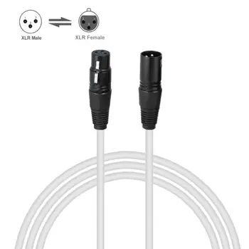 

3Pin XLR Cable Karaoke Microphone Sound Cannon Cable Plug XLR Extension Mikrofon Cable for Audio Mixer Amplifiers XLR Cord