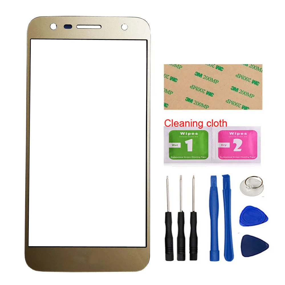 Gold And Tools YRFF внешнее стекло для LG X power 2 для LG K10 power/M320 Переднее стекло(без мобильного сенсорного экрана - Цвет: Gold And Tools