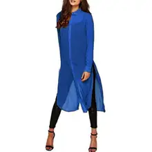 CharmDemon font b Women b font Long Sleeve Chiffon Plus Size Shirt font b Dress b