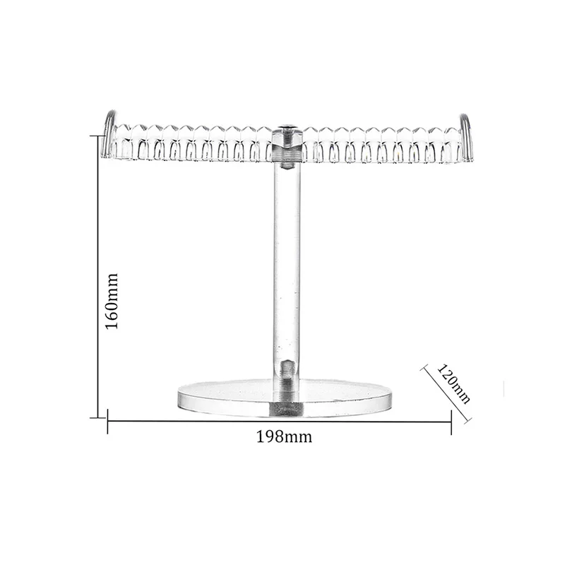CHOICEFUN, короткий Т-образный акриловый браслет, ожерелье, стенд, цепь, держатель, стойка, ювелирный дисплей, органайзер, держатель, SF-8101/8100 - Цвет: Белый
