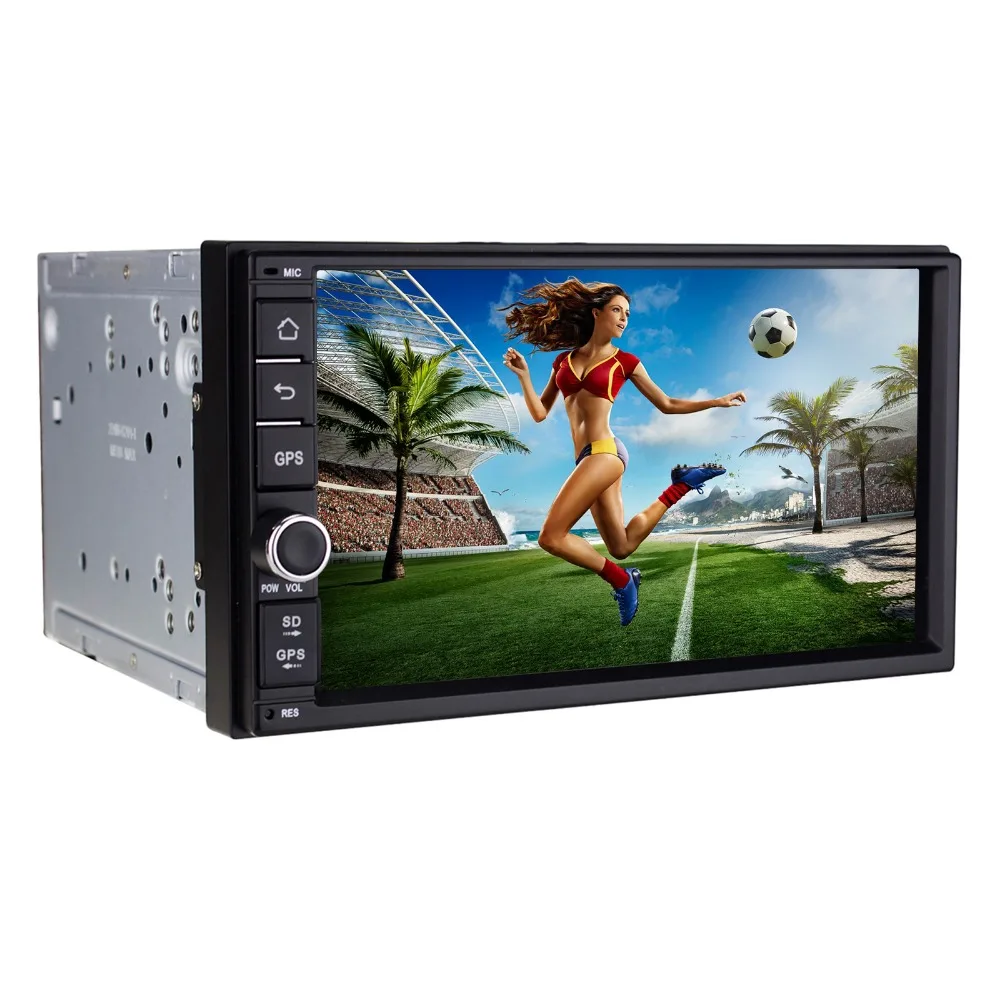 Built in WIFI 1024X600 7 INCH FREE MAP Universal GPS Navigation Android 6 0 Quad Core