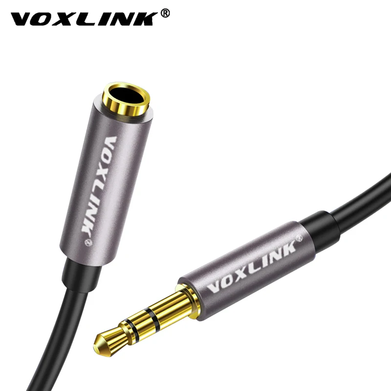 

VOXLINK 3.5mm jack audio cable for iphone Samsung 3.5mm male to Female Car Auxiliary Audio Stereo Cable MP3/MP4 Speaker aux cord