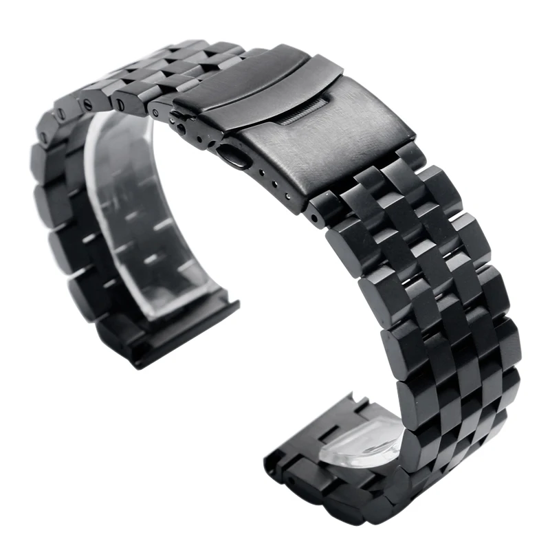 High Quality 20mm 22mm 24mm Solid Firm Band for Watch Clock Stainless Steel Wristwatch Strap Men's Bracelet + 2 Spring Bars High Quality 20mm 22mm 24mm Solid Firm Band for Watch Clock Stainless Steel Wristwatch Strap Men's Bracelet + 2 Spring Bars