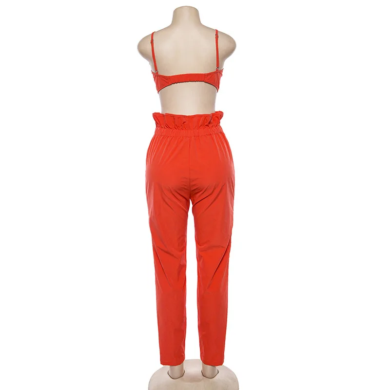 Maoxzon женские комплекты Красный Athleisure активный сексуальный ремень с открытой