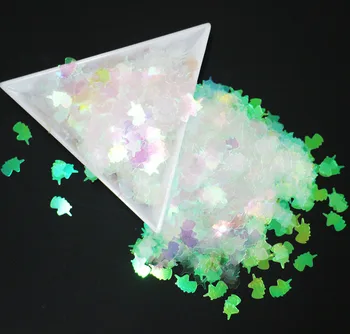 

100g/pack, 14 Colors! 8mm Unicorn Shapes Sequins, Iridescent Rainbow Shining Slices 3D nail art glitters paillettes