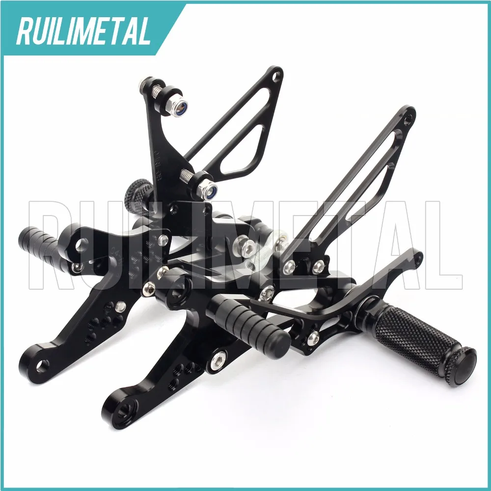 ЧПУ Регулируемые Rearsets сзади комплект подножек подножки Мото подставки для ног