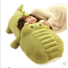 Чучело крокодил армейский зеленый игрушечный плюшевый крокодил около 160 см кукла огромный 63 дюймов игрушка Бросок Подушка игрушка t725