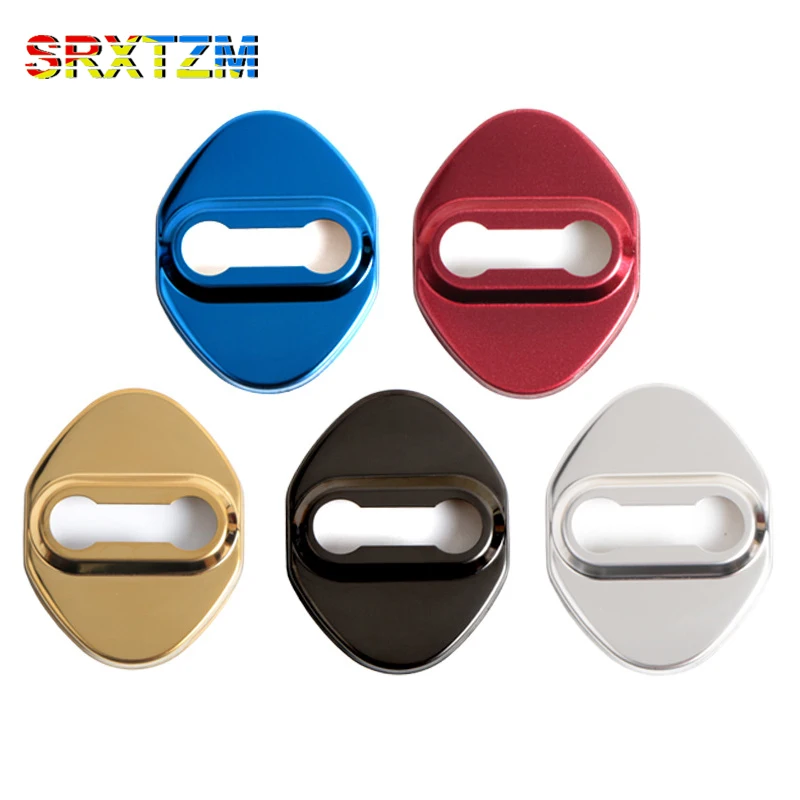 4Pcs Car Door Lock Cover Shell For Toyota TRD Corolla Avensis Rav4 AurisYaris