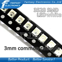 100 шт белый 3528 1210 SMD СВЕТОДИОДНЫЙ диоды для подавления переходных скачков напряжения светильник