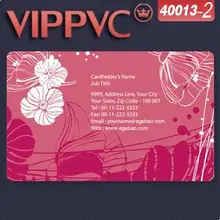 A40013-2 односторонний ПВХ белая пластиковая визитка шаблон для именной карты 0,38 мм