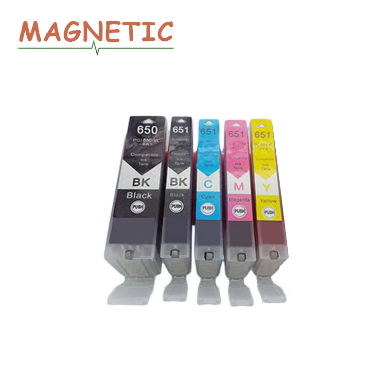 5х PGI650 PGI 650 совместимый чернильный картридж для Canon Pixma IP7260 MG5460 MX726 MX926 MG6460 MG5560