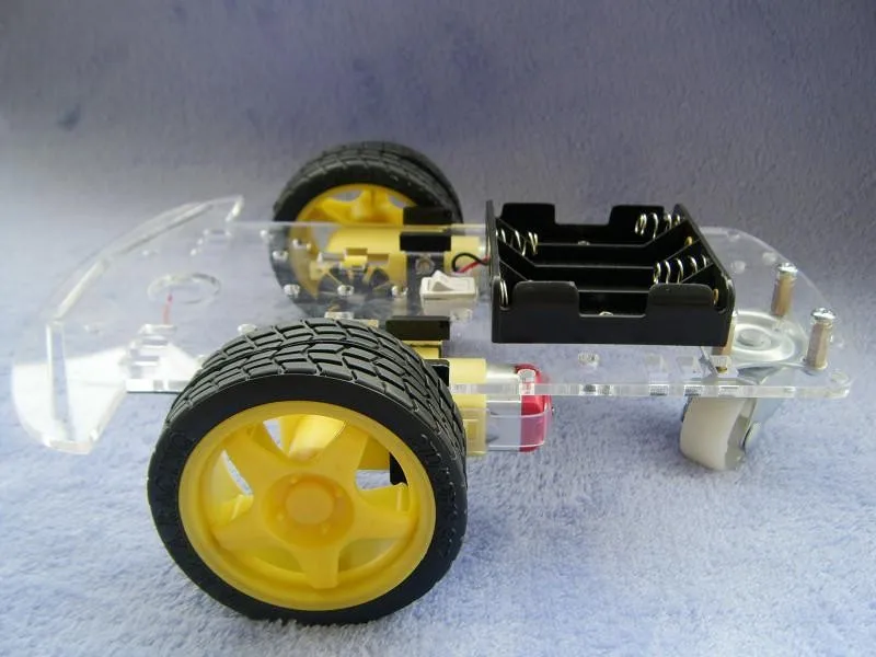 Мотор умный робот шасси автомобиля Комплект Скорость кодер батарея коробка 2WD для Arduino
