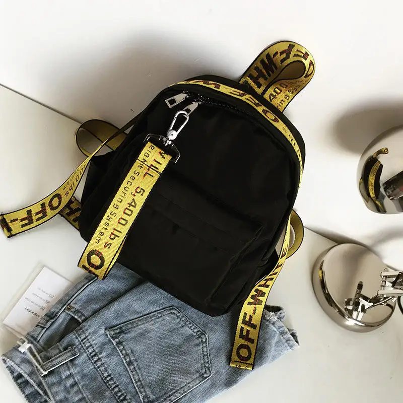 

Preppy Style Letter Panelled Women's Bag Female Casual Student School Backpack Out Door Travel Large Capacity Fashion Girl Totes