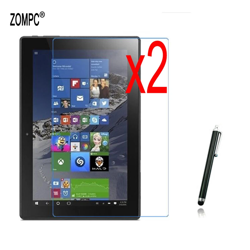 2x защитная пленка + ткань стилус прозрачная для ЖК экрана Lenovo ideaPad Miix 310 10ICR MIIX 10
