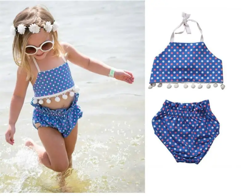 6 36M children swimwear girls swimwear baby kids biquini infant