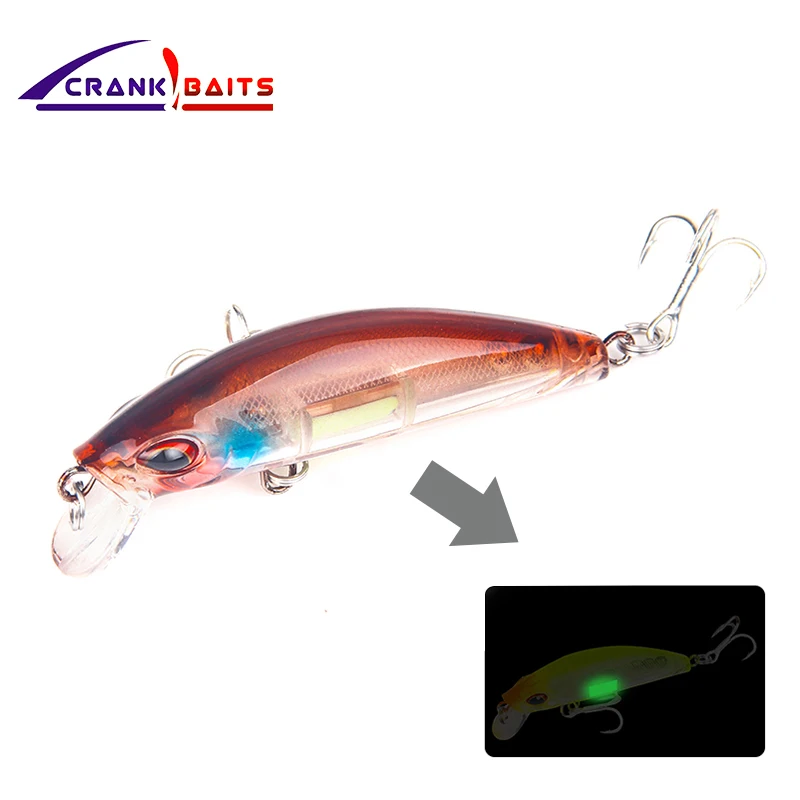 

CRANK BAITS 1Pcs Fishing Lure Jerkbait Minnow 70mm 11.2g Hard Bait Plastic Lip For Seawater 7 Colors Available Model YB90