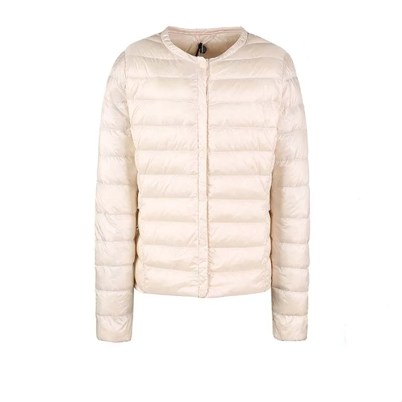 

Woman o-Collar Slim Short Ultra Light Down Jackets Female Wear Coat Parkas Plus Size 3XL Parkas Mujer Invierno