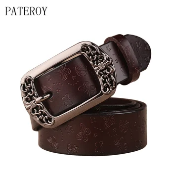 

[PATEROY] Belt Luxury Belts For Women Ceinture Femme Cinturones Mujer Women Belt Cintos Para As Mulheres Ceinture Femme Cuir