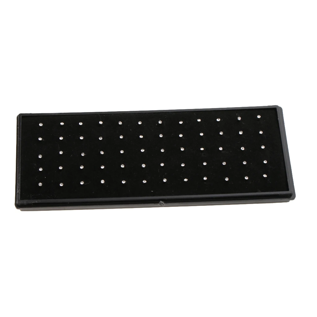 60 Pieces Stainless Steel Clear 1.5mm 1.8mm 2.5mm Rhinestone Nose Studs Pins Ear Studs Piercing Jewelry 