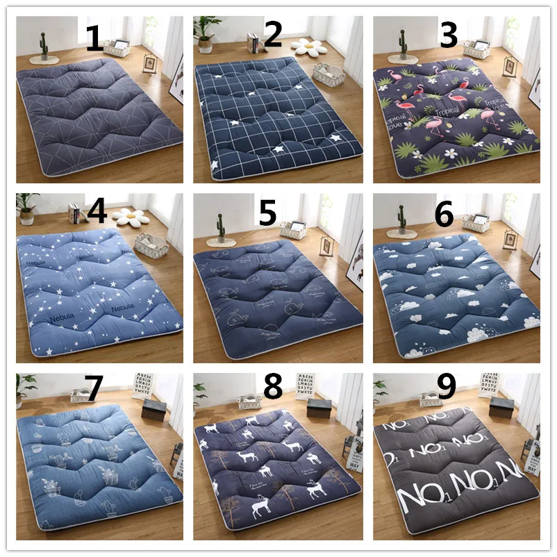 Slow Forest Queen Mattress Home Anti-Bacteria Mattress Topper Queen/King Size Bed Cover Lazy Cushion Thick 6cm(2.3in) Floor Mat