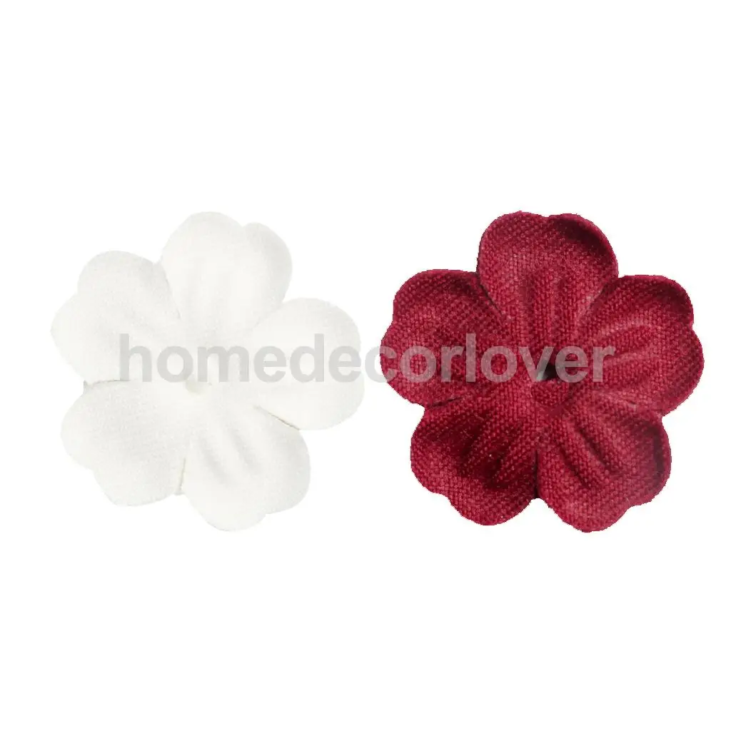 100 Pieces Artificial Simulation Flower Petals for DIY Crafts Dark Red