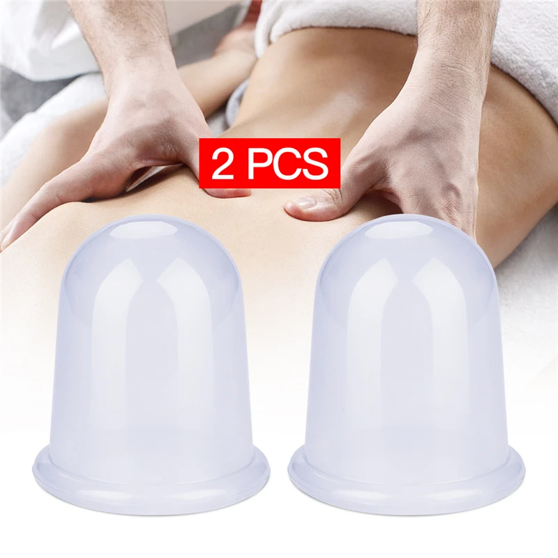 2 Pcs/Set Large Chinese Cupping Therapy Sets Silicone Cups Body Massage Cupping Slimming Acupuncture Machine Therapy Health 2 Pcs/Set Large Chinese Cupping Therapy Sets Silicone Cups Body Massage Cupping Slimming Acupuncture Machine Therapy Health