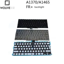 Wolive Brand New For MacBook Air 11″ A1370 A1465 AZERTY FR French keyboard 2010 2011 Years With backlight