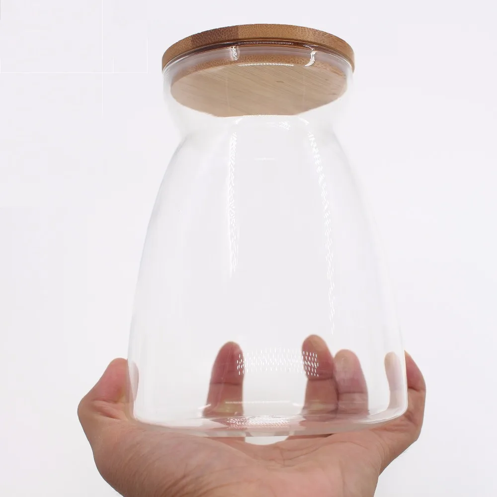 1100 мл стеклянная коробка для хранения Light Mason Jar конфеты стеклянные банки и крышки Glazen Potjes