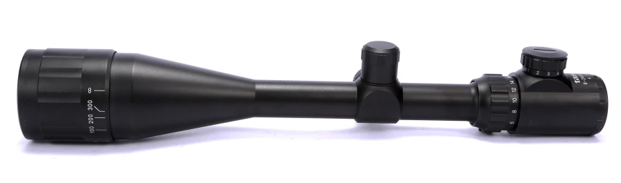 

6-24x50AOE Red Illuminated Hunting Rifle Scope with free mounts Scope Rings for hunting free shipping