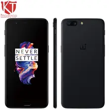 D’origine OnePlus 5 Mobile Téléphone Snapdragon 835 Octa base 6 GB RAM 64 GB ROM 5.5 “Android 7.0 20MP 3300 mAh NFC 4G LTE Anti-fingerprit ID
