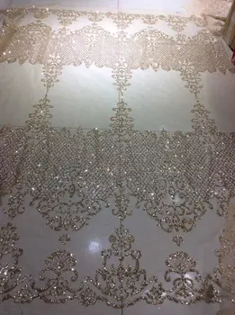 

tulle lace with glued glitter fashion yaking-251 african glitter lace fabric for party dress 5yard/lot embroidered