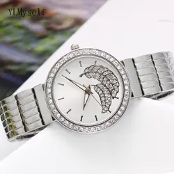 Хорошо работать со стразами бизнес часы amaizing Для женщин кварцевые часы Для женщин наручные часы Женское платье